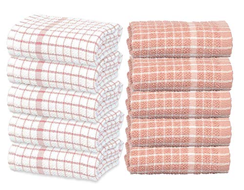 Exclusive Offer: Luxe 100% Egyptian Cotton Tea Towels - Set of 2 Silver & White Checks! Limited Time Deal!