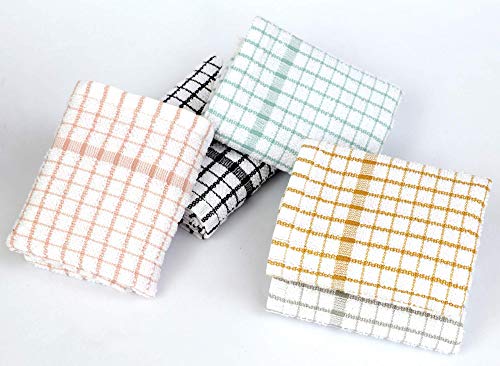 Exclusive Offer: Luxe 100% Egyptian Cotton Tea Towels - Set of 2 Silver & White Checks! Limited Time Deal!